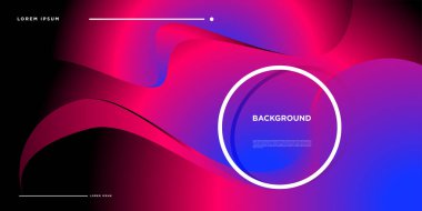 Modern renkli akışı poster. Sanat tasarım tasarım projesi. Vektör çizim 