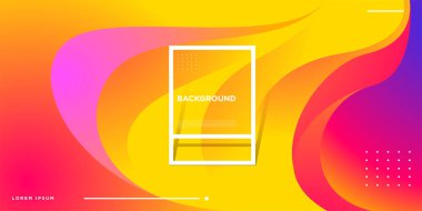 Modern renkli akışı poster. Sanat tasarım tasarım projesi. Vektör çizim 