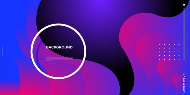 Modern renkli akışı poster. Sanat tasarım tasarım projesi. Vektör çizim 