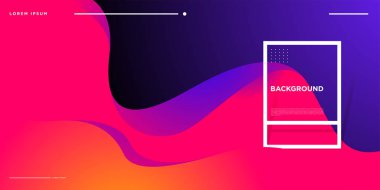 Modern renkli akışı poster. Sanat tasarım tasarım projesi. Vektör çizim 