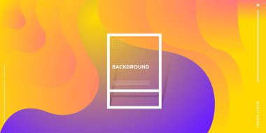 Modern renkli akışı poster. Sanat tasarım tasarım projesi. Vektör çizim 