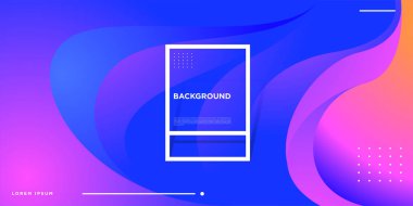 Modern renkli akışı poster. Sanat tasarım tasarım projesi. Vektör çizim 