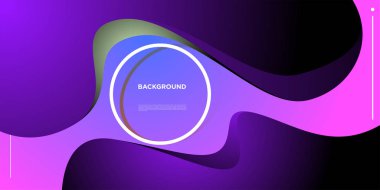 Modern renkli akışı poster. Sanat tasarım tasarım projesi. Vektör çizim 