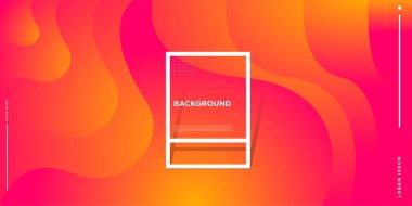 Modern renkli akışı poster. Sanat tasarım tasarım projesi. Vektör çizim 