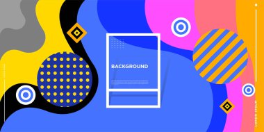 Web Tasarımı için Renkli Soyut Banner Şablonu, Açılış sayfası, 