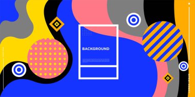 Web Tasarımı için Renkli Soyut Banner Şablonu, Açılış sayfası, 