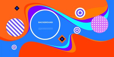 Web Tasarımı için Renkli Soyut Banner Şablonu, Açılış sayfası, 