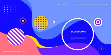 Web Tasarımı için Renkli Soyut Banner Şablonu, Açılış sayfası, 