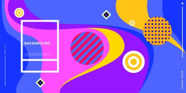 Web Tasarımı için Renkli Soyut Banner Şablonu, Açılış sayfası, 