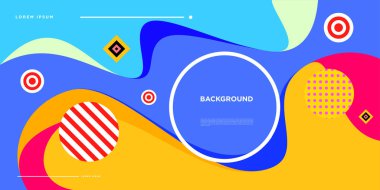 Web Tasarımı için Renkli Soyut Banner Şablonu, Açılış sayfası, 