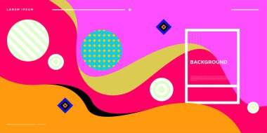Web Tasarımı için Renkli Soyut Banner Şablonu, Açılış sayfası, 