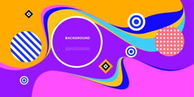 Web Tasarımı için Renkli Soyut Banner Şablonu, Açılış sayfası, 