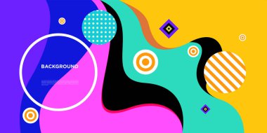 Web Tasarımı için Renkli Soyut Banner Şablonu, Açılış sayfası, 