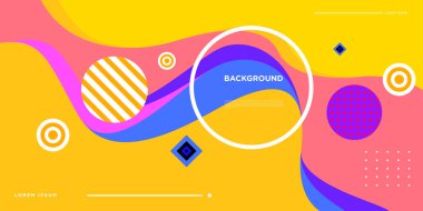 Web Tasarımı için Renkli Soyut Banner Şablonu, Açılış sayfası, 