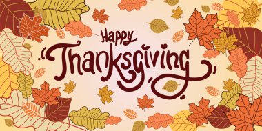 Sonbahar afişi, poster, el ilanı, web sitesi, hikaye ve sosyal medya şablonu için teşekkürler