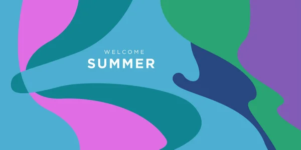 Bunte Flüssige Und Flüssige Hintergrundfarbe Für Die Sommerkollektion — Stockfoto