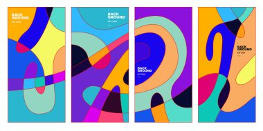 Vektör paneli arkaplanı ve sosyal medya post tasarım şablonu