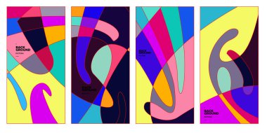 Vektör paneli arkaplanı ve sosyal medya post tasarım şablonu