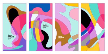 Vektör paneli arkaplanı ve sosyal medya post tasarım şablonu