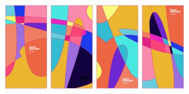 Vektör paneli arkaplanı ve sosyal medya post tasarım şablonu