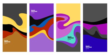 Vektör paneli arkaplanı ve sosyal medya post tasarım şablonu