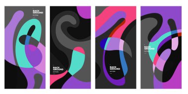 Vektör paneli arkaplanı ve sosyal medya post tasarım şablonu