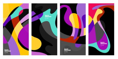 Vektör paneli arkaplanı ve sosyal medya post tasarım şablonu