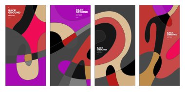 Vektör paneli arkaplanı ve sosyal medya post tasarım şablonu