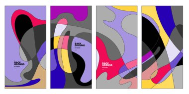 Vektör paneli arkaplanı ve sosyal medya post tasarım şablonu