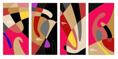 Vektör paneli arkaplanı ve sosyal medya post tasarım şablonu