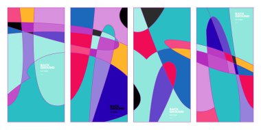 Vektör paneli arkaplanı ve sosyal medya post tasarım şablonu