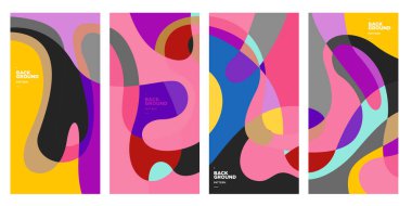 Vektör paneli arkaplanı ve sosyal medya post tasarım şablonu