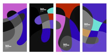 Vektör paneli arkaplanı ve sosyal medya post tasarım şablonu