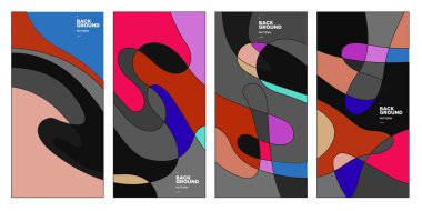 Vektör paneli arkaplanı ve sosyal medya post tasarım şablonu