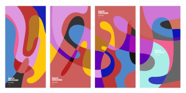 Vektör paneli arkaplanı ve sosyal medya post tasarım şablonu