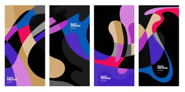 Vektör paneli arkaplanı ve sosyal medya post tasarım şablonu