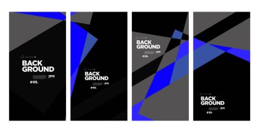 Yıllık şirket broşürü için vektör soyut minimalist geometrik arkaplan