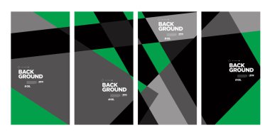 Yıllık şirket broşürü için vektör soyut minimalist geometrik arkaplan