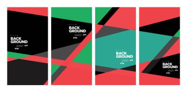 Yıllık şirket broşürü için vektör soyut minimalist geometrik arkaplan