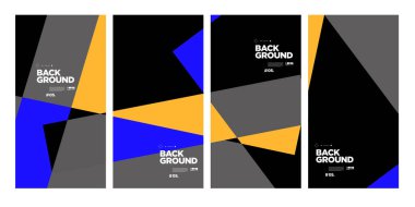 Yıllık şirket broşürü için vektör soyut minimalist geometrik arkaplan