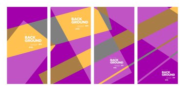 Yıllık şirket broşürü için vektör soyut minimalist geometrik arkaplan