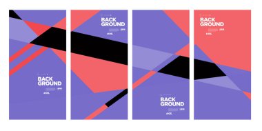 Yıllık şirket broşürü için vektör soyut minimalist geometrik arkaplan