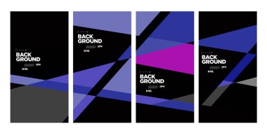 Yıllık şirket broşürü için vektör soyut minimalist geometrik arkaplan