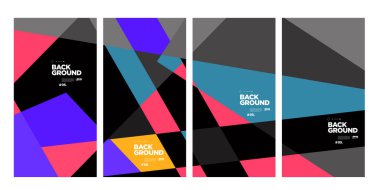 Yıllık şirket broşürü için vektör soyut minimalist geometrik arkaplan