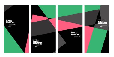 Yıllık şirket broşürü için vektör soyut minimalist geometrik arkaplan