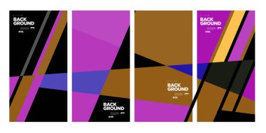 Yıllık şirket broşürü için vektör soyut minimalist geometrik arkaplan