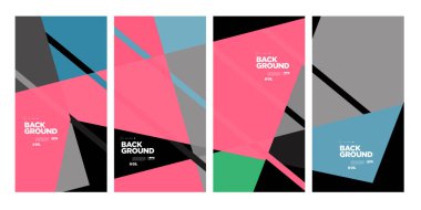 Yıllık şirket broşürü için vektör soyut minimalist geometrik arkaplan