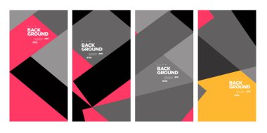 Yıllık şirket broşürü için vektör soyut minimalist geometrik arkaplan