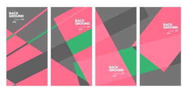 Yıllık şirket broşürü için vektör soyut minimalist geometrik arkaplan