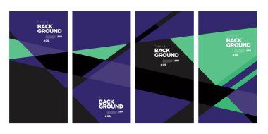 Yıllık şirket broşürü için vektör soyut minimalist geometrik arkaplan